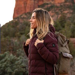 Lole burgundy jacket